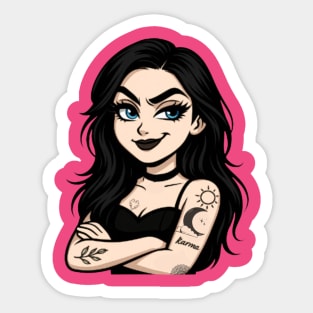 Queen of Karma – Stand Tall Against Scams Sticker